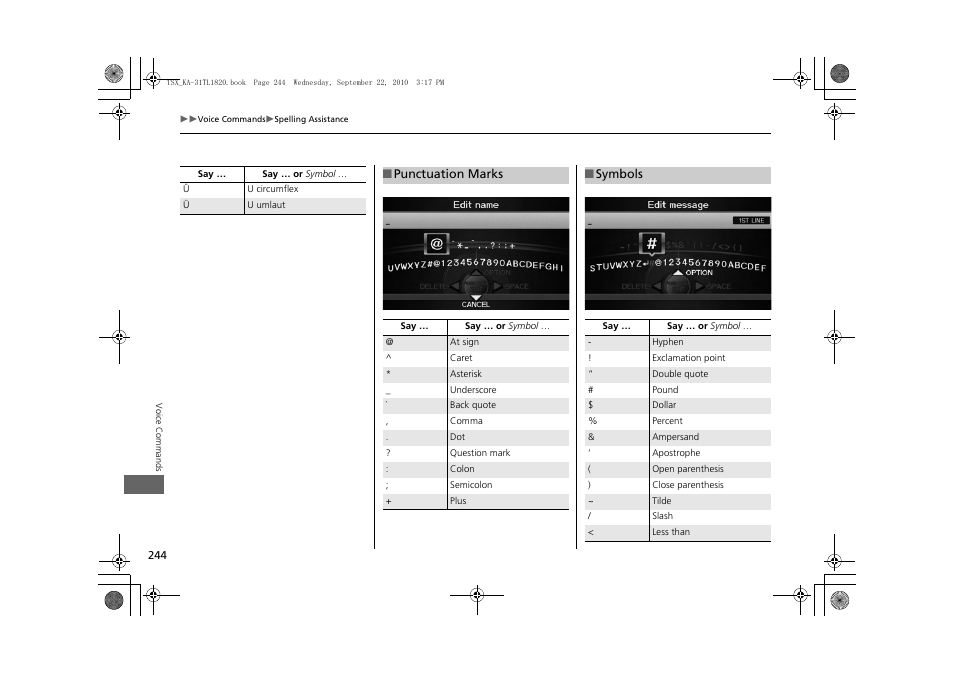 Acura 2011 TSX Navigation User Manual | Page 246 / 253
