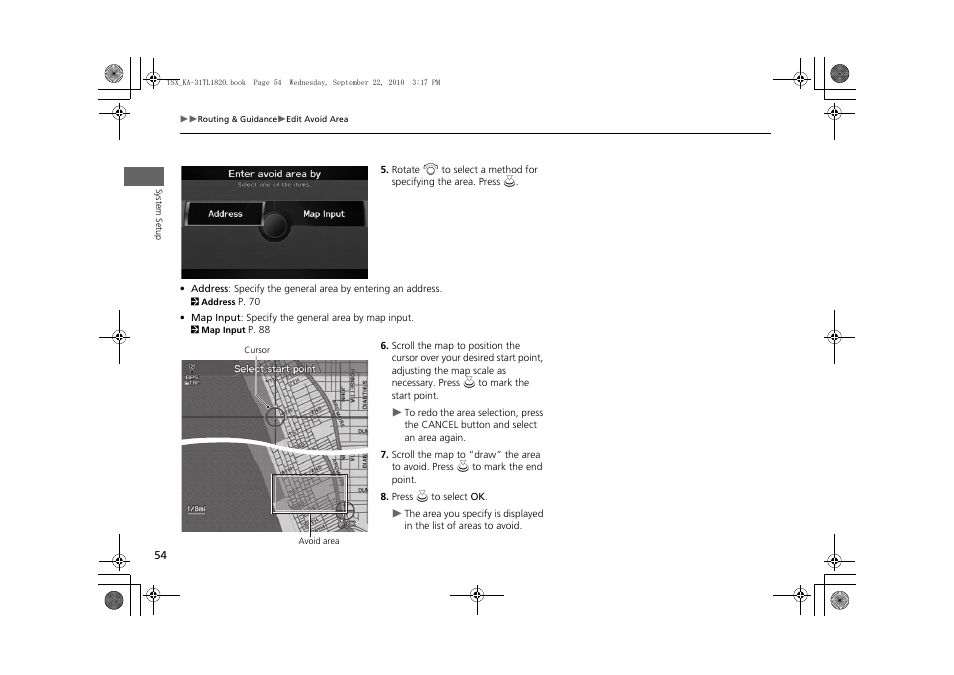Acura 2011 TSX Navigation User Manual | Page 56 / 253