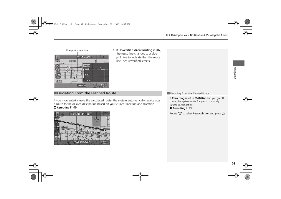 Acura 2011 TSX Navigation User Manual | Page 97 / 253
