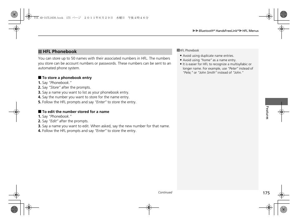 Acura 2012 TSX User Manual | Page 177 / 326