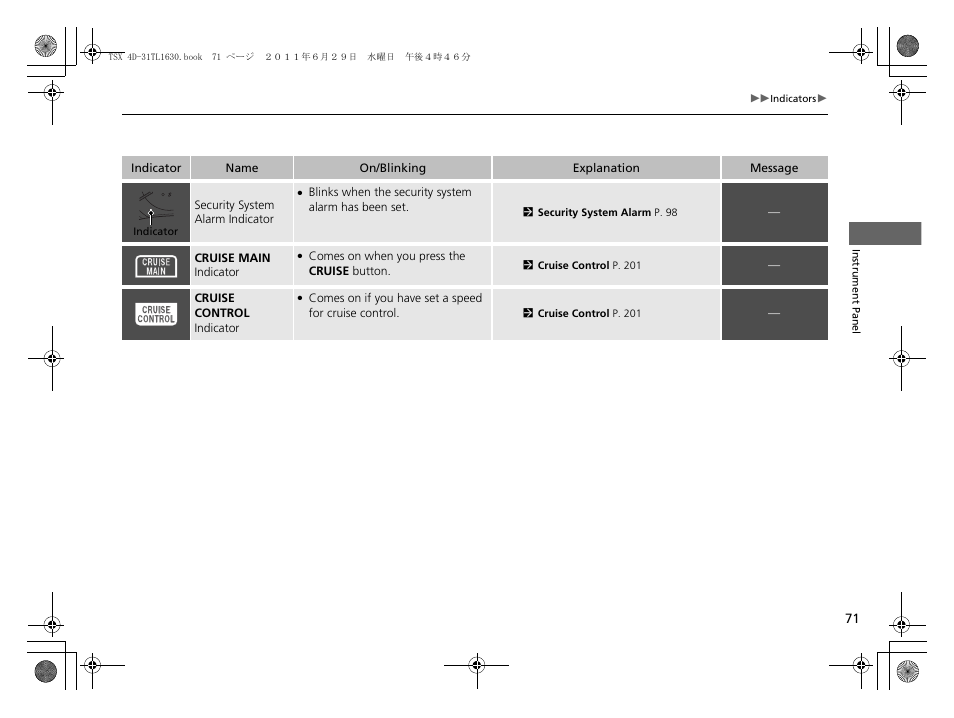 Acura 2012 TSX User Manual | Page 73 / 326
