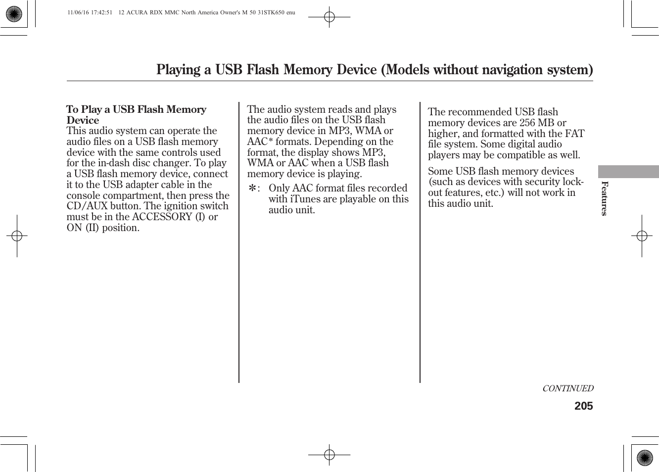 Acura 2012 RDX User Manual | Page 211 / 518