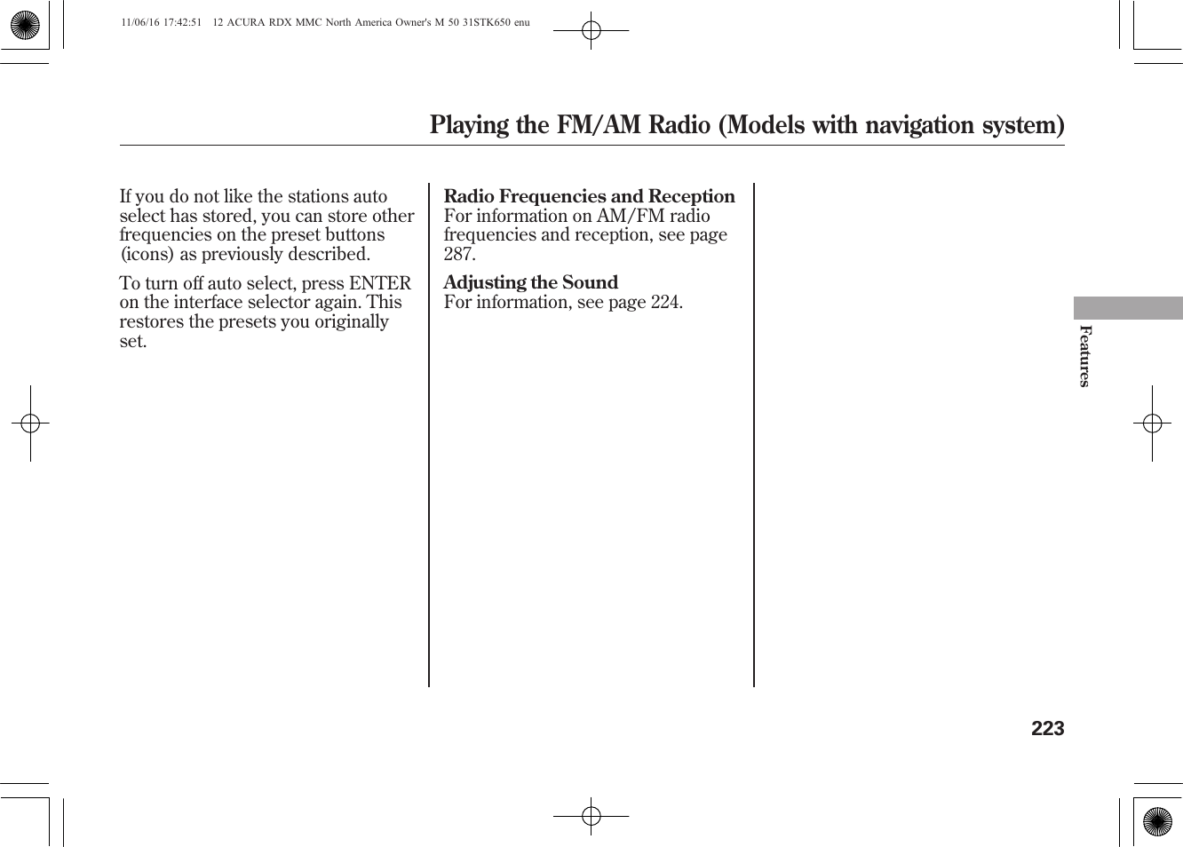 Acura 2012 RDX User Manual | Page 229 / 518
