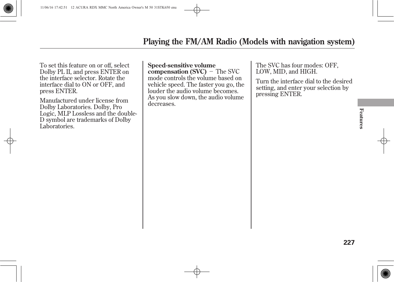 Acura 2012 RDX User Manual | Page 233 / 518