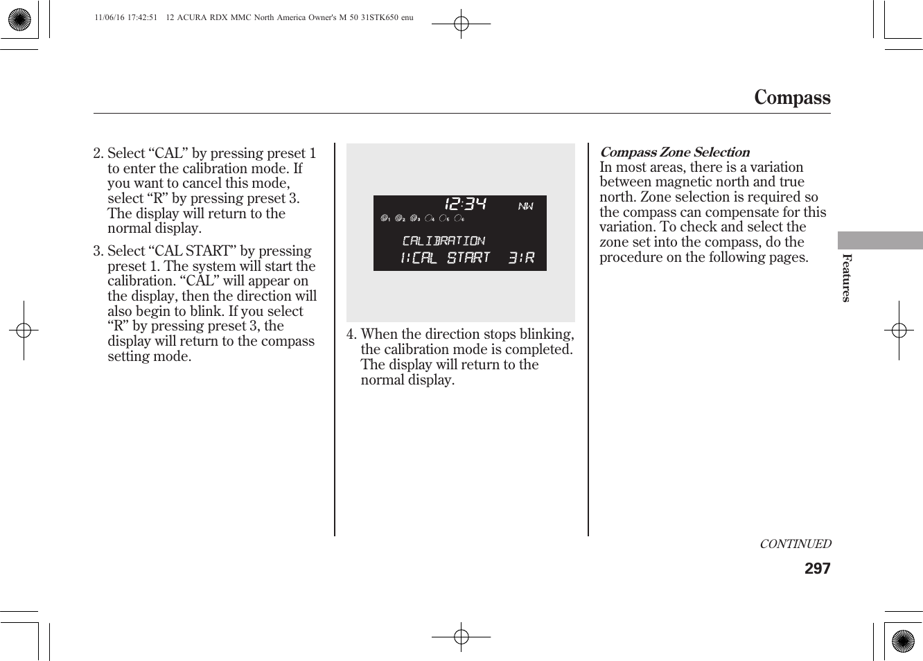 Compass | Acura 2012 RDX User Manual | Page 303 / 518