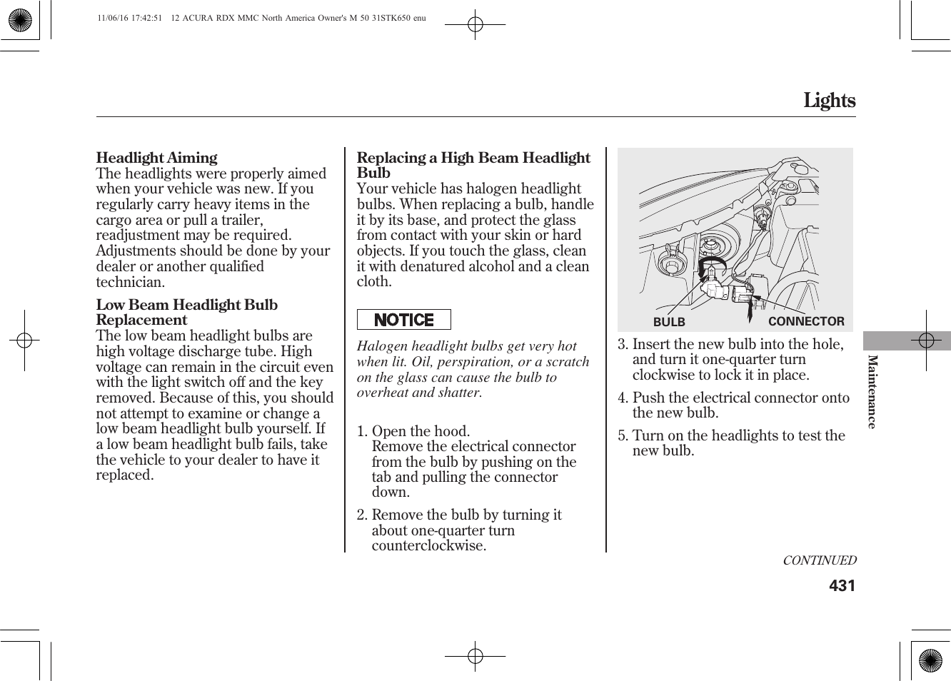 Lights | Acura 2012 RDX User Manual | Page 437 / 518