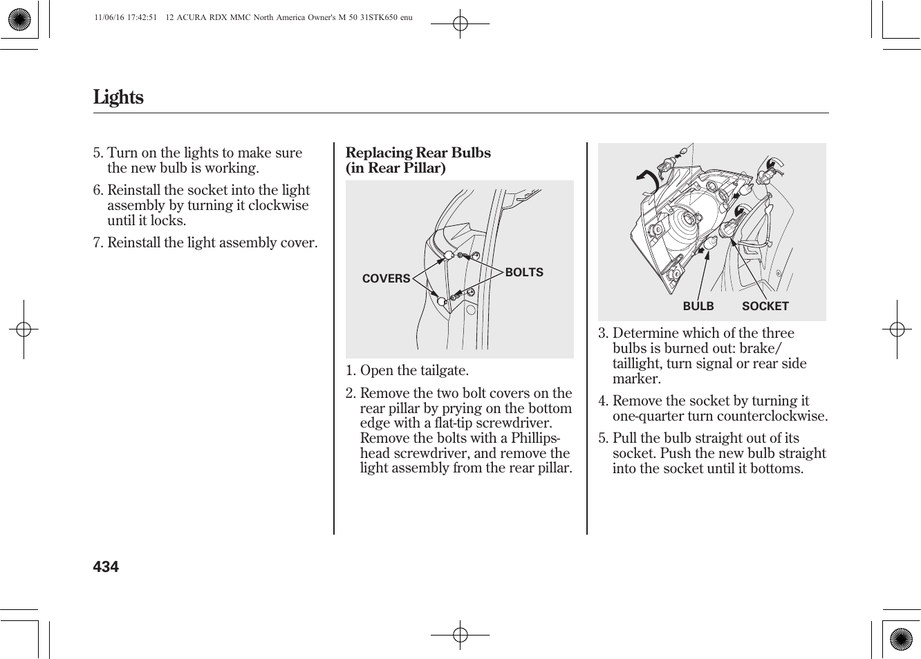 Lights | Acura 2012 RDX User Manual | Page 440 / 518