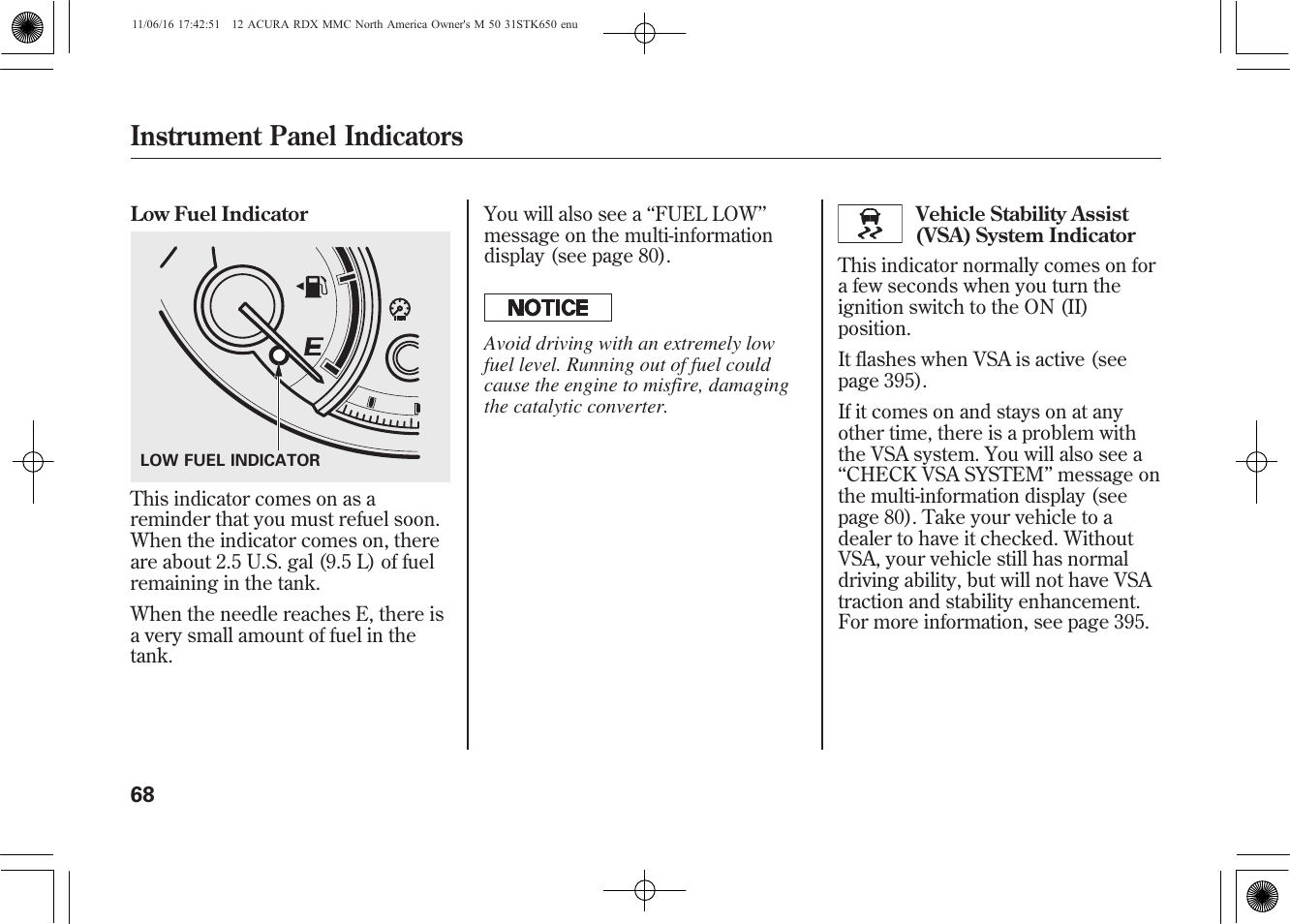 Instrument panel indicators | Acura 2012 RDX User Manual | Page 74 / 518