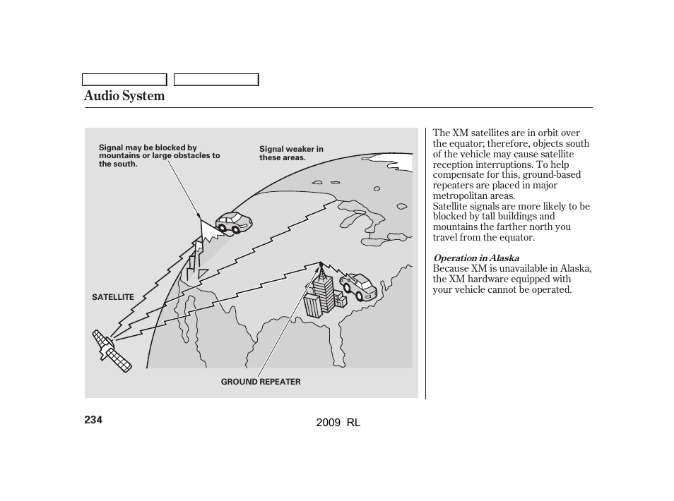Audio system | Acura 2009 RL User Manual | Page 237 / 560