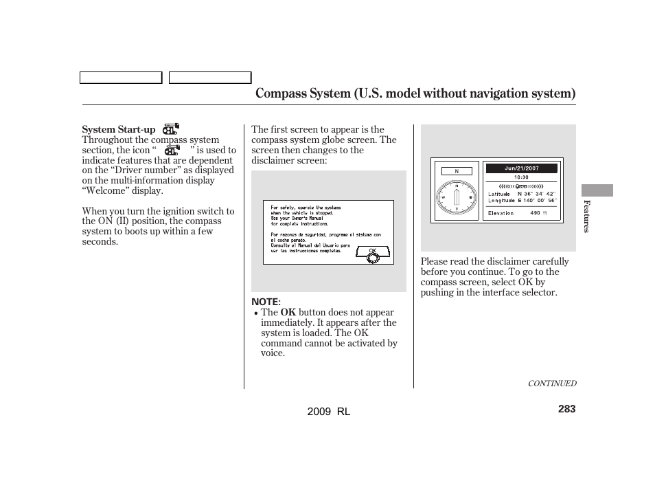 Acura 2009 RL User Manual | Page 286 / 560
