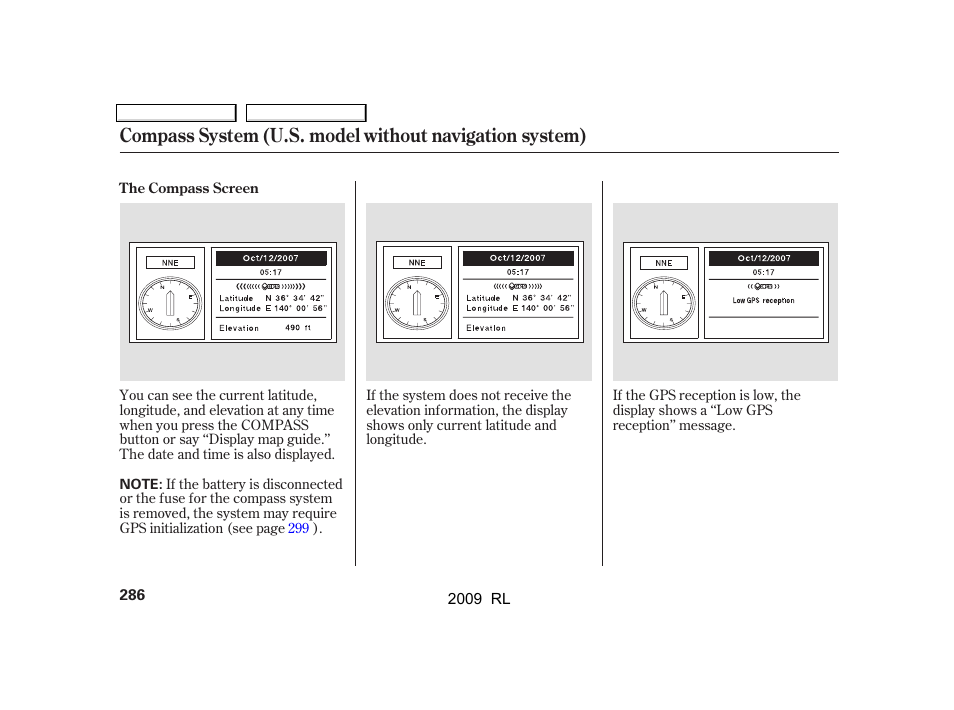 Acura 2009 RL User Manual | Page 289 / 560