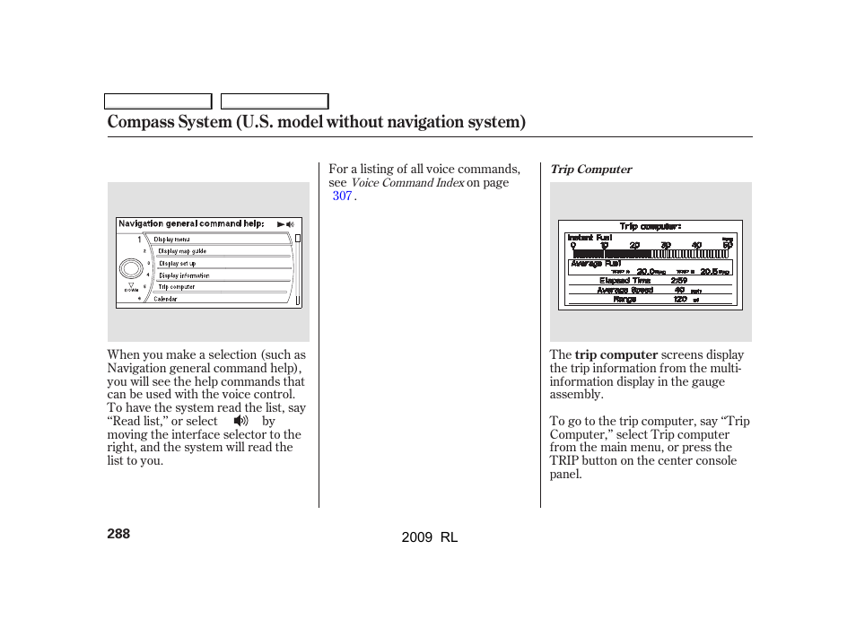 Acura 2009 RL User Manual | Page 291 / 560