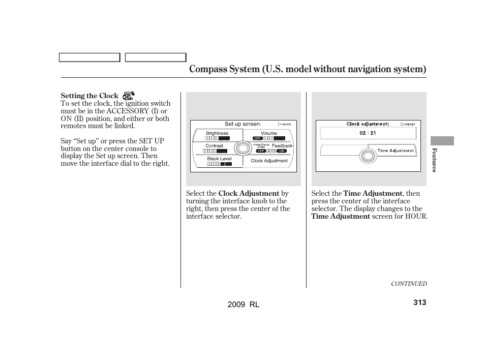 Acura 2009 RL User Manual | Page 316 / 560