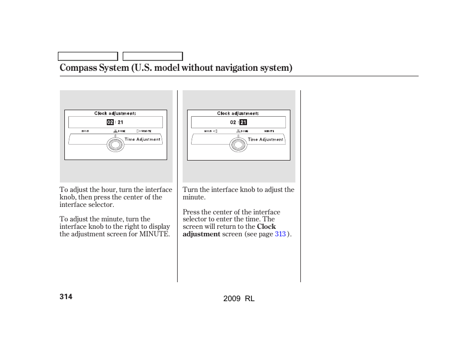 Acura 2009 RL User Manual | Page 317 / 560