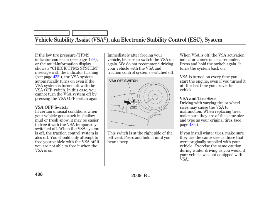 Acura 2009 RL User Manual | Page 439 / 560