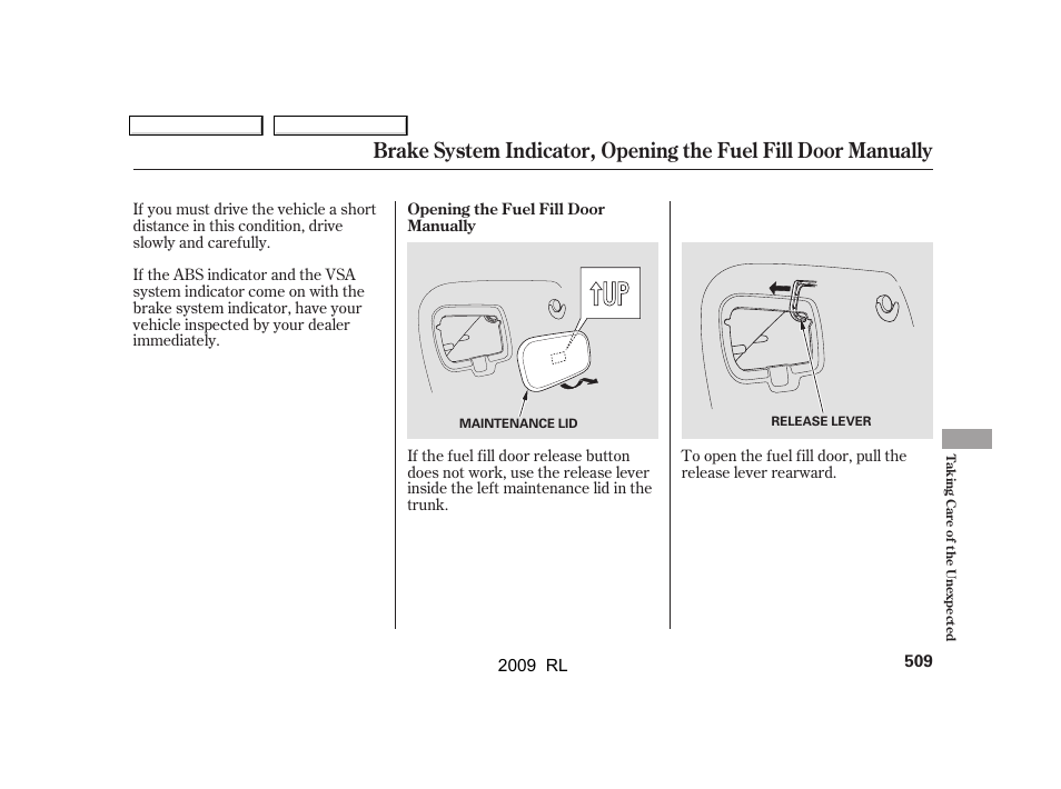 Acura 2009 RL User Manual | Page 512 / 560