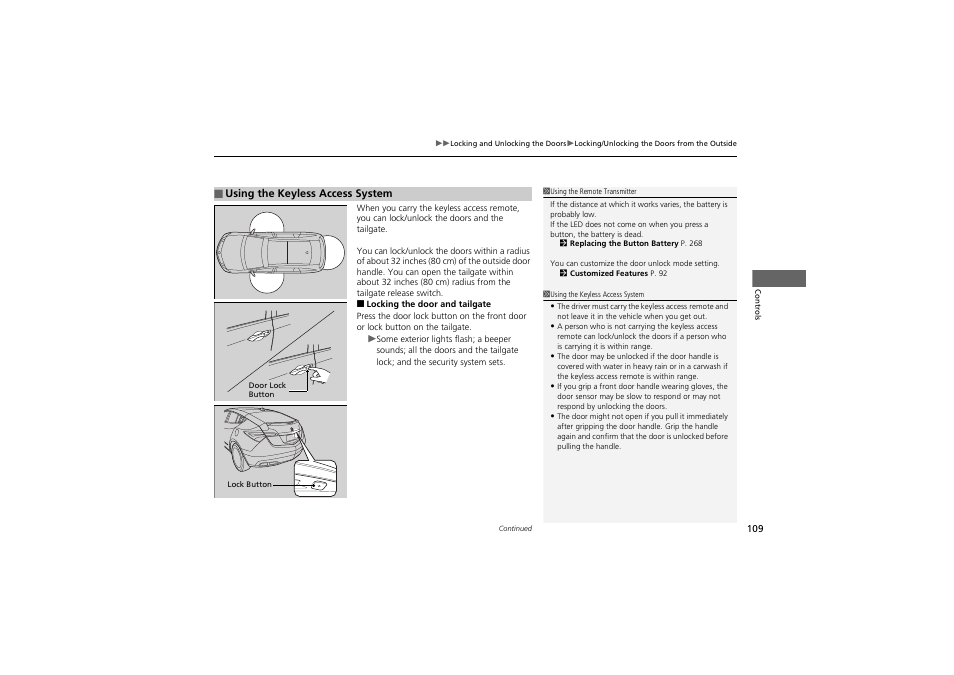 Acura 2013 ZDX User Manual | Page 111 / 324