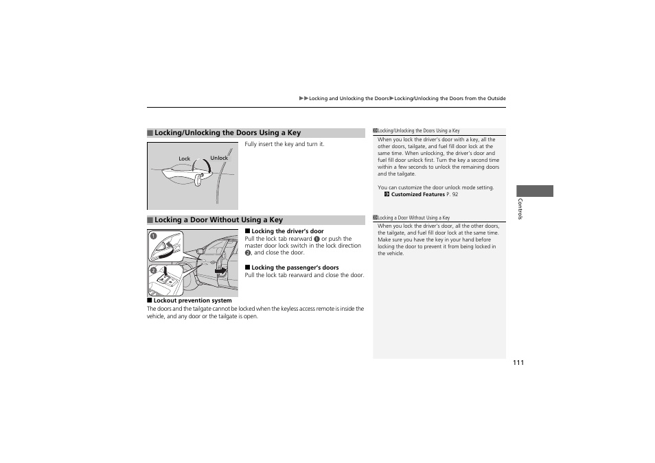 Acura 2013 ZDX User Manual | Page 113 / 324