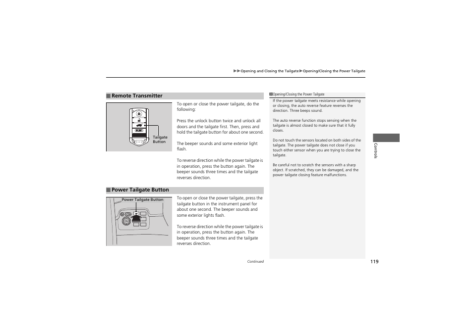 Acura 2013 ZDX User Manual | Page 121 / 324