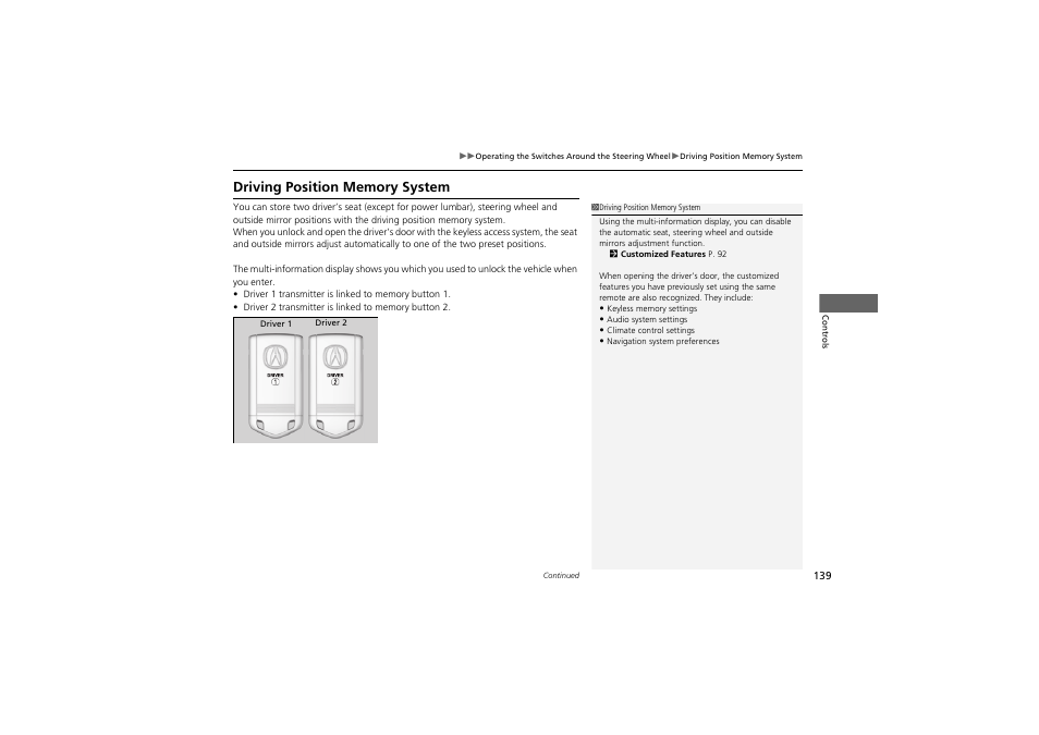 Acura 2013 ZDX User Manual | Page 141 / 324