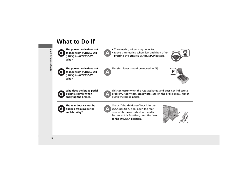 What to do if | Acura 2013 ZDX User Manual | Page 18 / 324