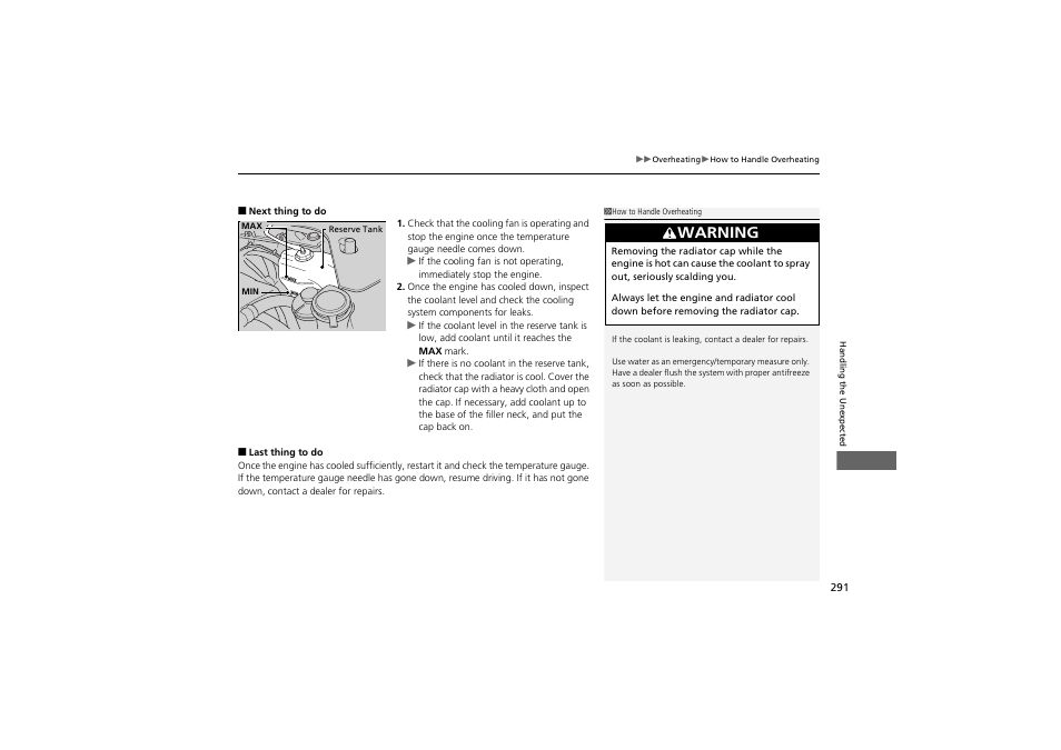 Warning | Acura 2013 ZDX User Manual | Page 293 / 324