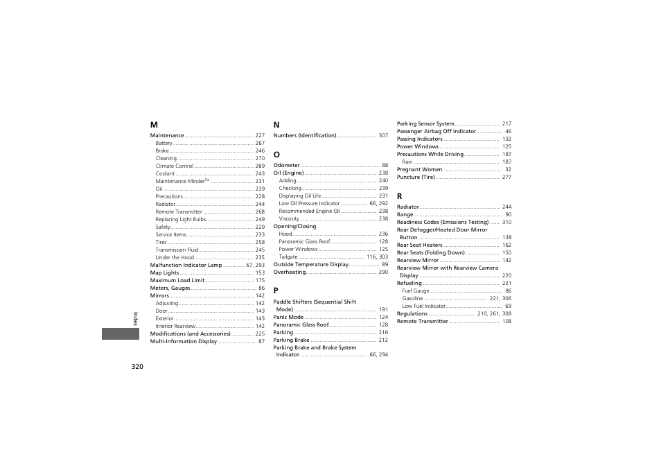 Acura 2013 ZDX User Manual | Page 322 / 324