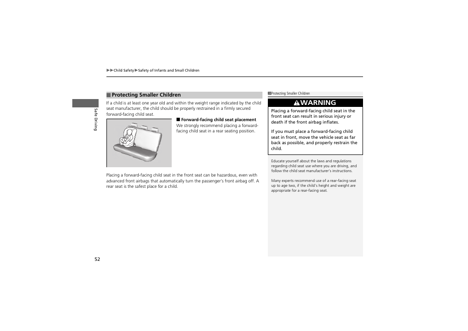 Warning | Acura 2013 ZDX User Manual | Page 54 / 324