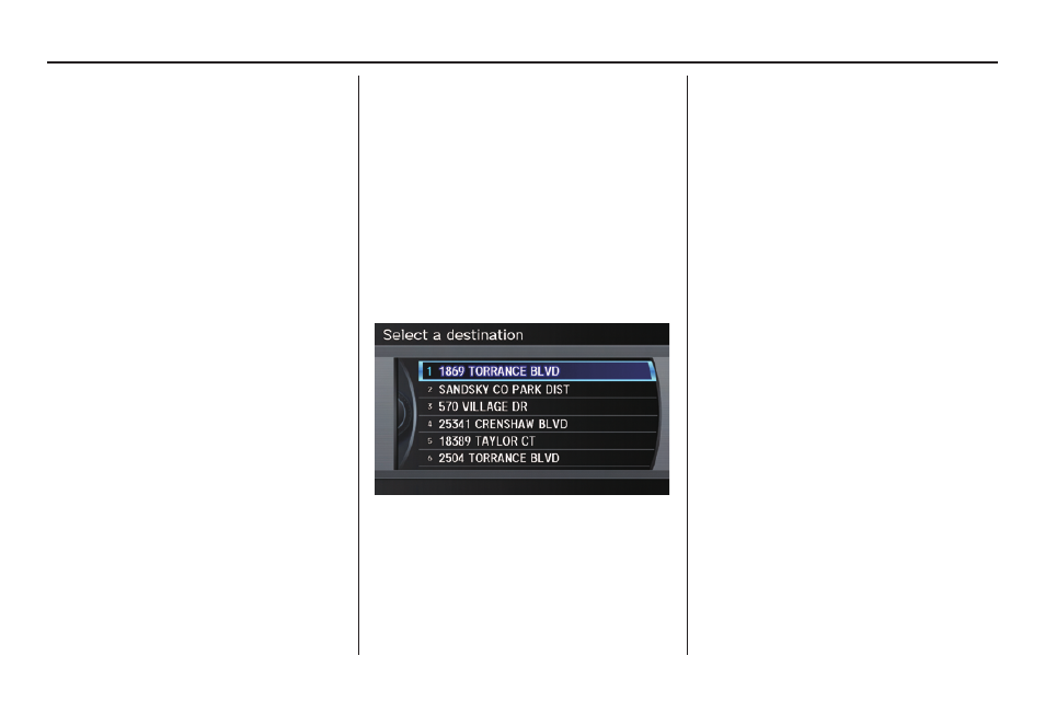 Entering a destination, 2010 tl | Acura 2010 TL Navigation User Manual | Page 35 / 174