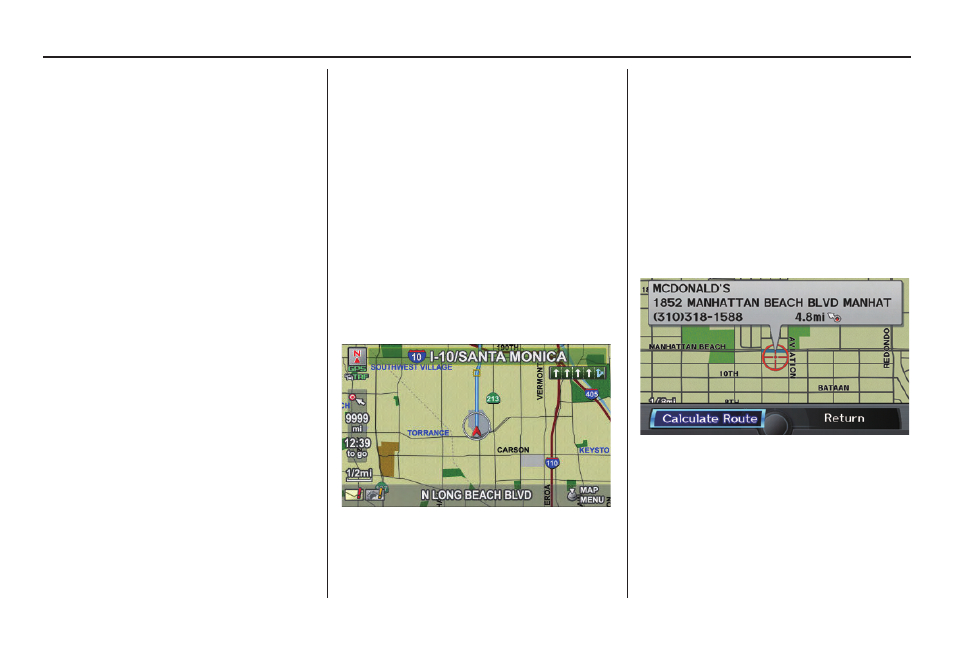 Driving to your destination, 2010 tl | Acura 2010 TL Navigation User Manual | Page 53 / 174