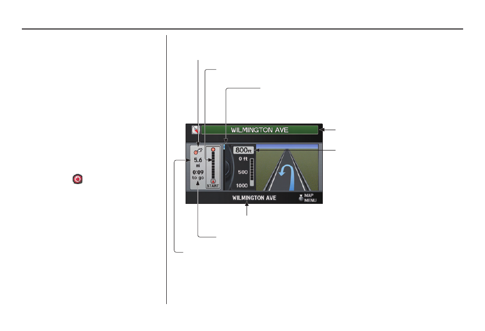 Driving to your destination, 2010 tl, Guidance screen | Acura 2010 TL Navigation User Manual | Page 56 / 174