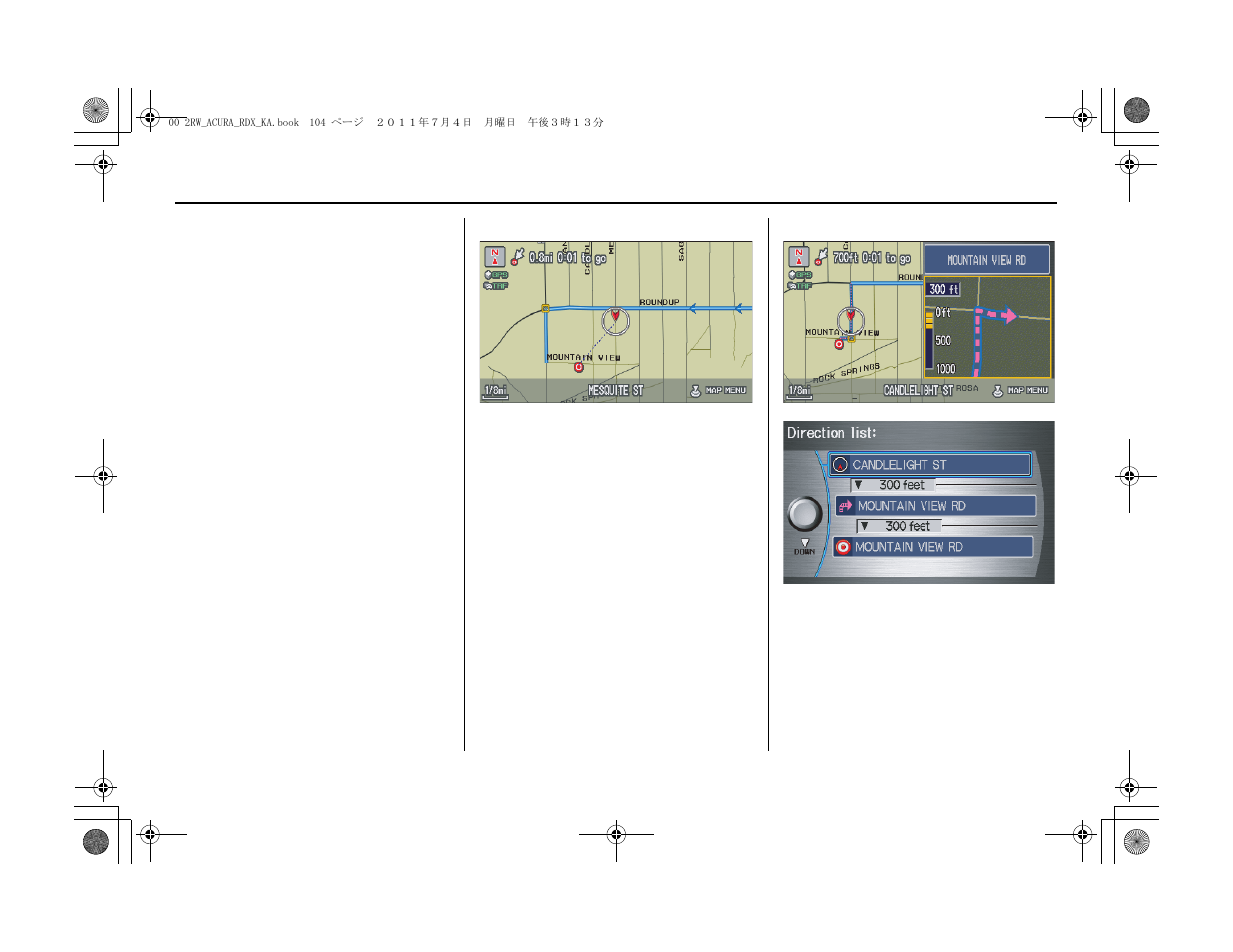 System setup | Acura 2012 RDX Navigation User Manual | Page 105 / 176