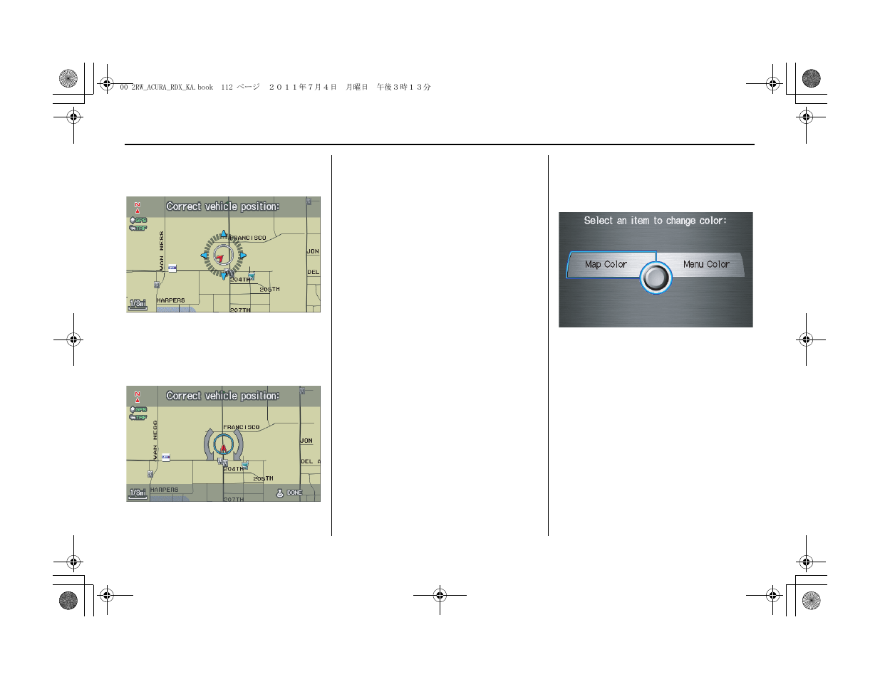 System setup | Acura 2012 RDX Navigation User Manual | Page 113 / 176
