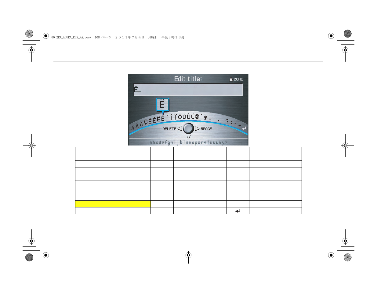 Voice command index | Acura 2012 RDX Navigation User Manual | Page 169 / 176