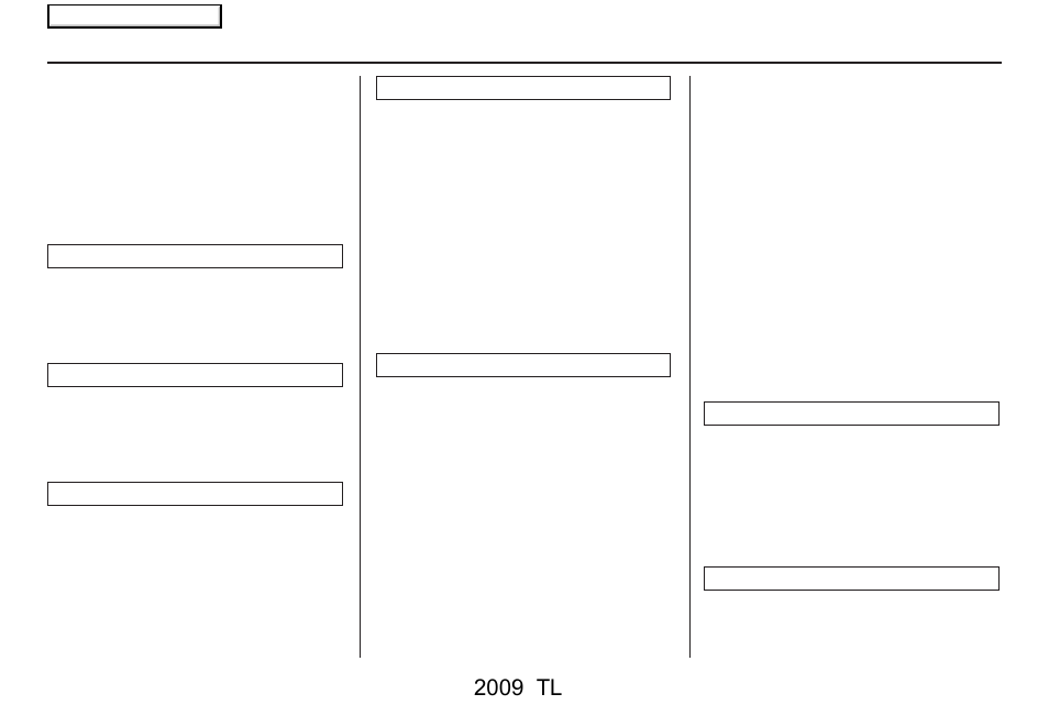 Index, 2009 tl | Acura 2009 TL Navigation User Manual | Page 170 / 172