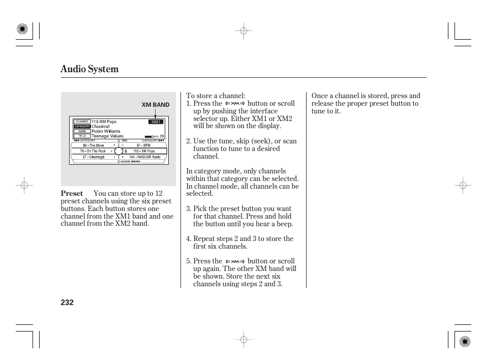 Audio system | Acura 2011 RL User Manual | Page 238 / 562