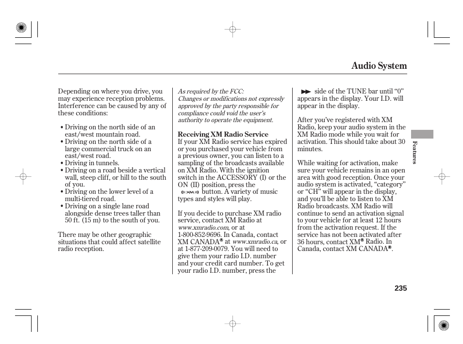 Audio system | Acura 2011 RL User Manual | Page 241 / 562