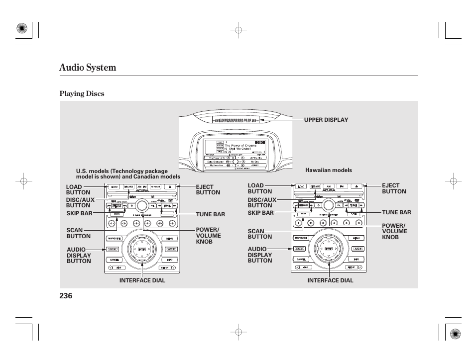 Audio system | Acura 2011 RL User Manual | Page 242 / 562