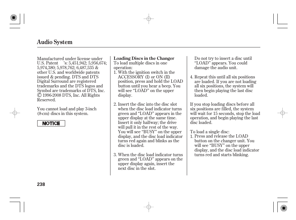 Audio system | Acura 2011 RL User Manual | Page 244 / 562