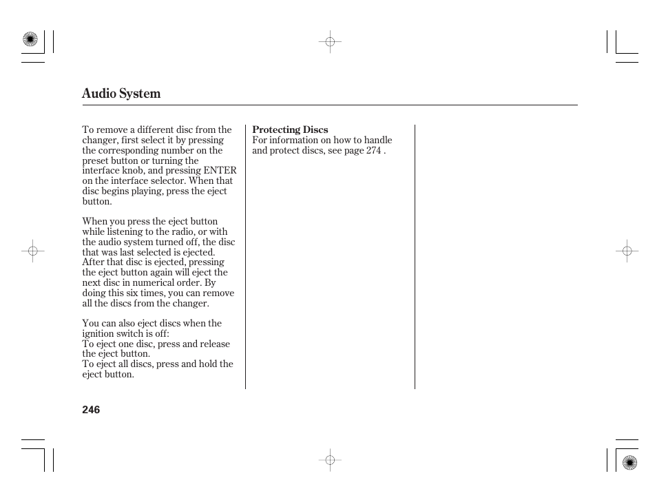 Audio system | Acura 2011 RL User Manual | Page 252 / 562