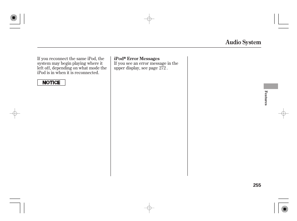 Audio system | Acura 2011 RL User Manual | Page 261 / 562