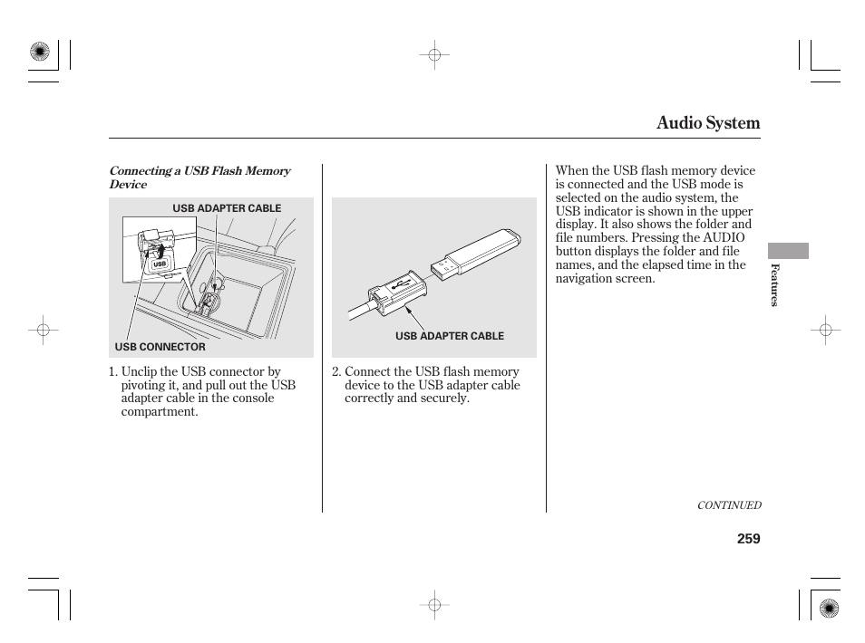 Audio system | Acura 2011 RL User Manual | Page 265 / 562