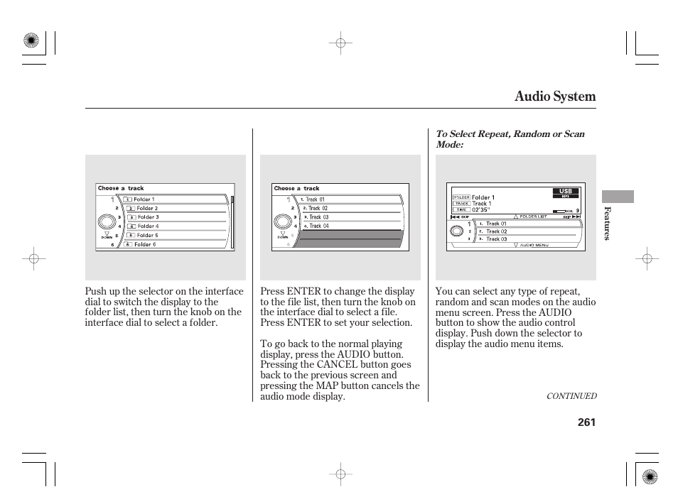 Audio system | Acura 2011 RL User Manual | Page 267 / 562