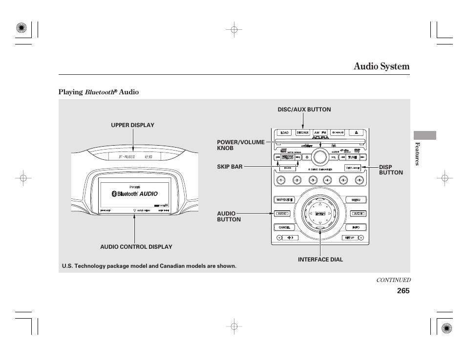 Audio system | Acura 2011 RL User Manual | Page 271 / 562