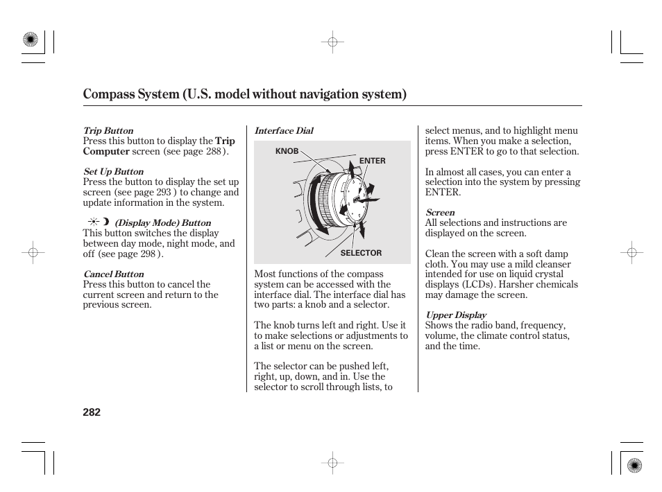 Acura 2011 RL User Manual | Page 288 / 562