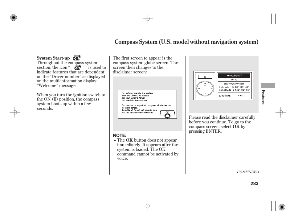 Acura 2011 RL User Manual | Page 289 / 562