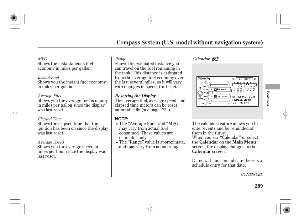 Acura 2011 RL User Manual | Page 295 / 562