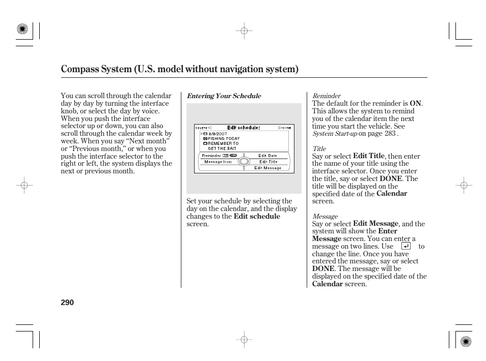 Acura 2011 RL User Manual | Page 296 / 562