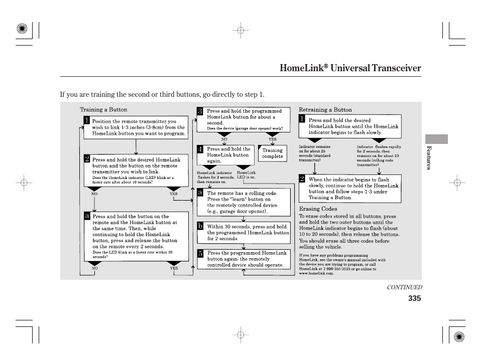 Homelink universal transceiver | Acura 2011 RL User Manual | Page 341 / 562