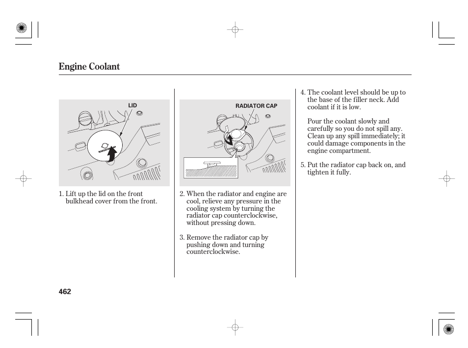 Engine coolant | Acura 2011 RL User Manual | Page 468 / 562